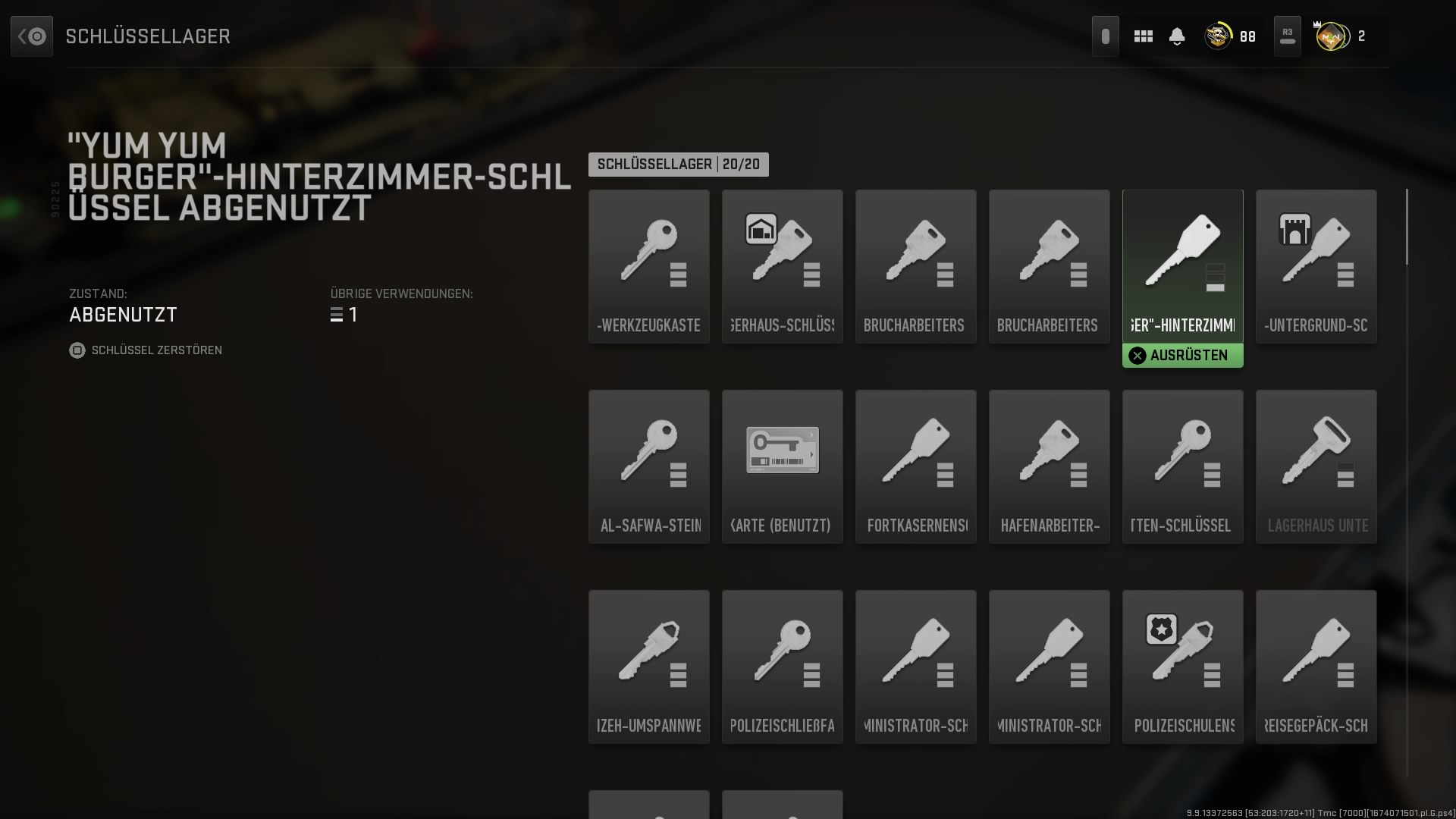 Yum Yum Burger Hinterzimmer Schlüssel – Call of Duty: Warzone 2.0 DMZ